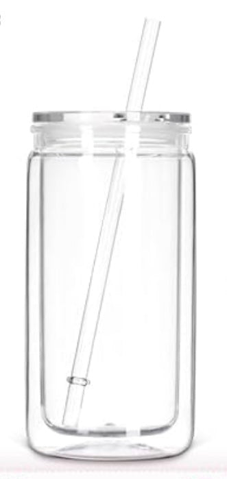 16oz Acrylic Snow Globe Cup